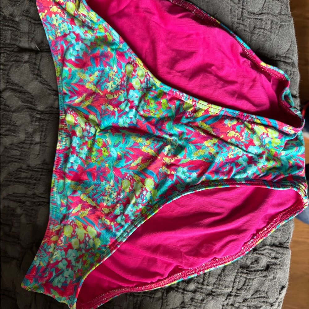 Vibrant Floral Bikini Bottom